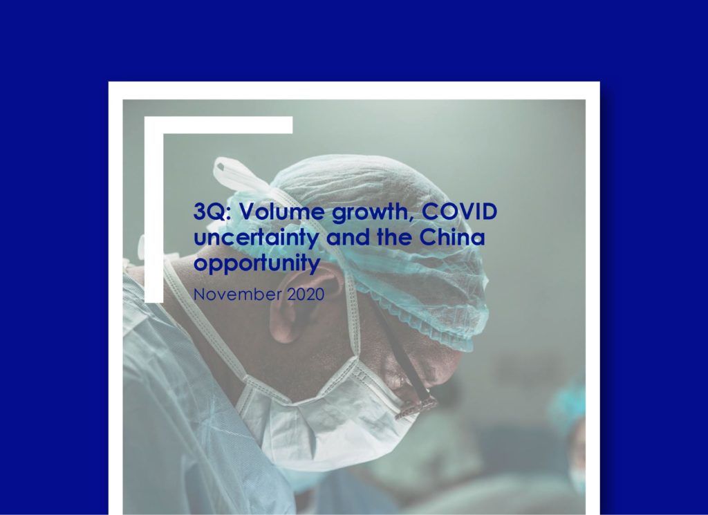 3Q: Volume Growth, COVID uncertainty and the China opportunity